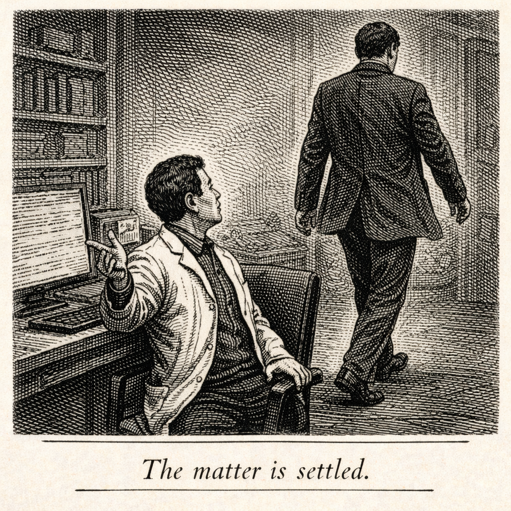 The matter is settled.